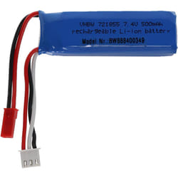 Vhbw - Batterie compatible avec bec connecteur pour modéle rc par ex. voiture de course avion (500mAh, 7,4V, Li-polymère, 61 x 20 x 16 mm)