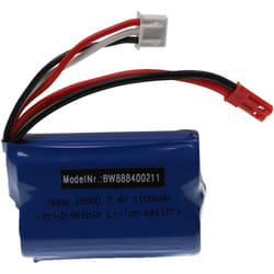 vhbw Batterie compatible avec Huanqi 823, 827, 871 modéle RC (1100mAh, 7,4V, Li-ion, 55 x 37 x 19 mm)
