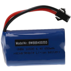 Vhbw - Batterie compatible avec Wltoys A959-A, A969-A modéle rc (650mAh, 6,4V, Li-ion, 54 x 32 x 27 mm)