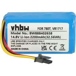 Vhbw - Batterie compatible avec Proscenic Cocoa Smart 780T, 790T robot électroménager (2200mAh, 14,8V, Li-ion)