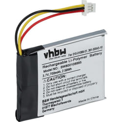 vhbw Batterie remplacement pour Garmin 010-01069-01, 010-11864-00, 361-00043-10 pour collier de dressage de chien (700mAh, 3,7V, Li-ion)