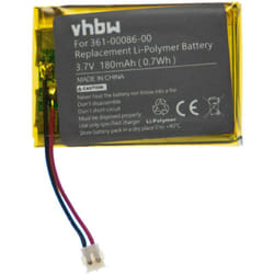 Vhbw - Batterie compatible avec Garmin Chronos Instinct smartwatch montre connectée bracelet fitness (180mAh, 3,7V, Li-polymère)
