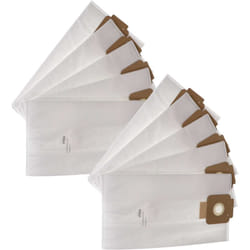 Vhbw - 10x Sacs compatible avec Sprintus era evo, pro, tec aspirateur - microfibres non tissées, 40,8cm x 22,8cm blanc