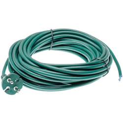 Vhbw - Câble électrique compatible avec Vorwerk Kobold 118, 119, 120, 121, 122, 130, 131, 135 aspirateurs - 10 m, 2000 w, câble électrique