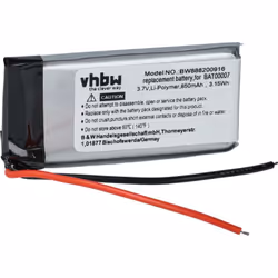 vhbw - the clever way - Batterie de rechange de haute qualité avec une grande autonomie et compatible avec votre casque audi ...