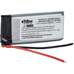 Vhbw - 1x Batterie compatible avec Cardo SRPT0102, Packtalk Duo, Scala Rider Packtalk casque audio, écouteurs sans fil (850mAh, 3,7V, Li-polymère)