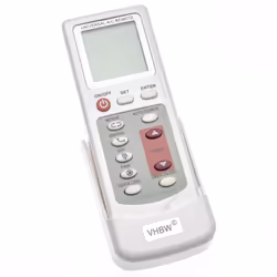 Télécommande universelle pour climatiseurs avec support mural. Cette télécommande universelle compatible pour climatiseurs es ...