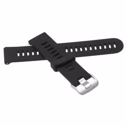 vhbw bracelet compatible avec Garmin Forerunner 645 montre connectée - 12 + 87 cm silicone noir
