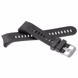 vhbw bracelet compatible avec Garmin Forerunner 45 45 S montre connectée - 116 + 91 cm silicone noir