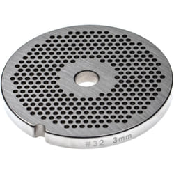 Grille taille 32 pour hachoir à viande - Diamètre des trous 3mm, trou central 13,4mm, acier inoxydable - Vhbw