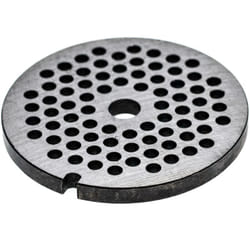 Grille taille 32 pour hachoir à viande - Diamètre des trous 6mm, trou central 13,4mm, acier - Vhbw