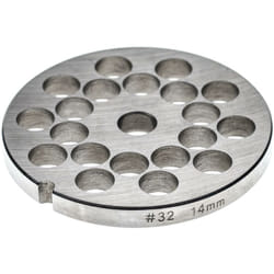 Grille taille 32 pour hachoir à viande - Diamètre des trous 14mm, trou central 13,4mm, acier inoxydable - Vhbw