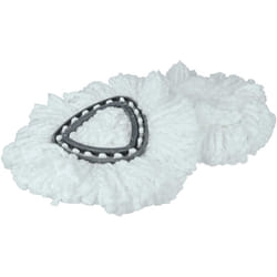 Vhbw - 2x Serpillères compatible avec Vileda Easy Wring & Clean, Turbo Easy Wring balai nettoyant - Tête de rechange, microfibre, noir / blanc