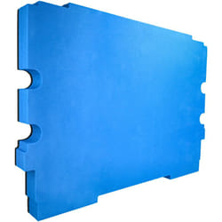 Vhbw - Insert en mousse compatible avec Makita MakPac 1, 2 caisse à outils - mousse rigide, noir-bleu, 30mm
