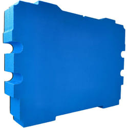 Vhbw - Insert en mousse compatible avec Festool Systainer t-loc coffre à outils - mousse rigide, bleu, 61 mm