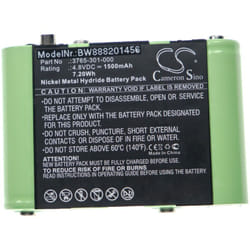 Vhbw - 1x Batterie compatible avec Peli 3769, 3765, 3760Z0, 3715Z0 led atex 2015 lampe de poche ou frontrale (1500mAh, 4,8V, NiMH)