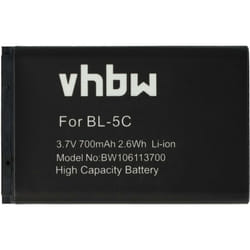 Vhbw - 1x Batterie compatible avec Becker Mamba, Mamba.4 ce lmu eu gps, appareil de navigation (700mAh, 3,7V, Li-ion) - Remplacement pour