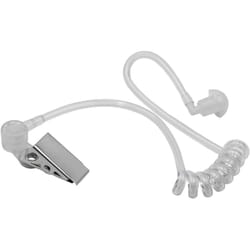 Vhbw - Tube accoustique pour tous les casques audio de sécurité à transducteur acoustique séparable - transparent / blanc, avec clip