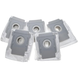 Vhbw - 5x Sacs compatible avec iRobot Roomba i7 Plus, i7, i7+, e6, e5 robot aspirateur - microfibre non tissée, 15,2cm x 12,6cm blanc