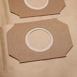 Vhbw - 5x sacs compatible avec Thomas Inox 1445 sfe, 1545 s, 1545 sfe, 45 s professional aspirateur - papier, 90.9cm x 38.15cm, marron