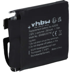 Vhbw - Batterie compatible avec Apple Watch série 4 44mm, A1976 smartwatch montre connectée bracelet fitness (290mAh, 3,82V, Li-polymère)