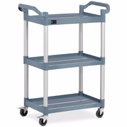 ⭐⭐⭐⭐⭐ Chariot de service robuste en plastique et en aluminium, avec trois plateaux de marques Royal Catering ✅ Modèle: RC-PST ...