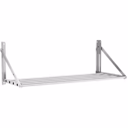 Royal Catering - tagère Murale Pliable Rabattable Métal Inox à Barreaux Cuisine 100x45cm 40kg
