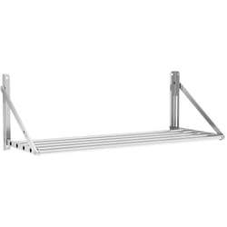 Royal Catering - tagère Murale Pliable Rabattable Métal Inox à Barreaux Cuisine 100x45cm 40kg