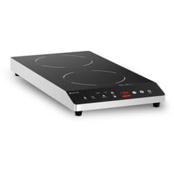 Royal Catering - Plaque de Cuisson Posable à Induction Vitrocéramique Minuterie 2x ø22cm 3500w