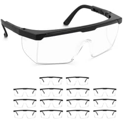 MSW - Lunettes de sécurité, lunettes de sécurité anti-poussière - lot de 15 pcs.