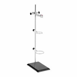 Support De Laboratoire Pour Chimie Verrerie Pince 2x Anneau Noix Montage Fer