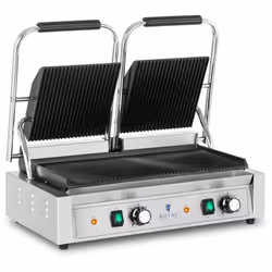 ⭐⭐⭐⭐⭐ Des burgers bien juteux, préparés sur une machine à panini peu encombrante de 3 600 W de marques Royal Catering ✅ Modèl ...
