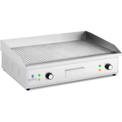 Royal Catering - Double plaque de grill électrique - 700 x 400 mm Rainoved - 4400 w