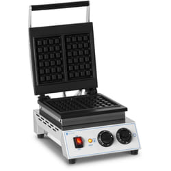 Royal Catering - Gaufrier Électrique Professionnel Carré 2 Gaufres Plaques Alu Téflon 1500w