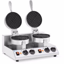 ⭐⭐⭐⭐⭐ Proposez de délicieuses gaufres fumantes avec un gaufrier double Royal Catering de marques Royal Catering ✅ Modèle: RC- ...