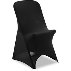 Royal Catering - Housse De Chaise Extensible Universelle Mariage Hôtel Restaurant Élasthane Noir