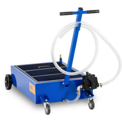 MSW - Bac De Vidange D'Huile Avec Profil Bas Et Pompe Manuelle Récupération 75 Litres