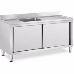 ⭐⭐⭐⭐⭐ L'évier en inox avec 1 bac - idéal pour les cuisines professionnelles de marques Royal Catering ✅ Modèle: RC-IKS02 ✅ Ar ...