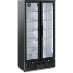 Royal Catering - Fridge de boisson - 458 l Black, Powder -coated Steel