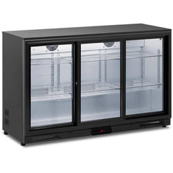 Royal Catering - Fridge de boisson - 318 l Black, Powder-Coated Steel