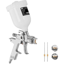 MSW - Pistolet à Peinture Vernis Air Comprimé Professionnel 3,5 - 5 bars + 3 buses