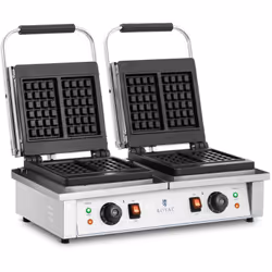 ⭐⭐⭐⭐⭐ Proposez de délicieuses gaufres à l'odeur alléchante de type belge avec ce gaufrier professionnel double Royal Catering ...