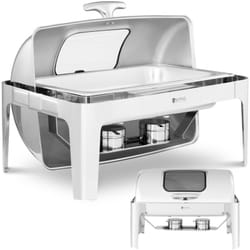 Royal Catering - Chauffe-plats de table pour pâtes avec couvercle RollTop et fenêtre gn 1/1 8,5 l
