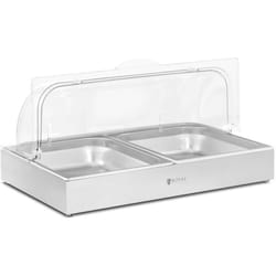 Royal Catering - Vitrine Alimentaire Pour Buffet Présentoir Marché 2 x 4 l 535 x 335 x 250 mm