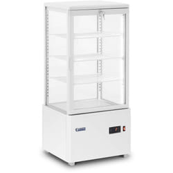Royal Catering - Showcase de refroidissement - 78 l 4 niveaux - blanc - verrouillable