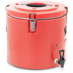 Royal Catering - Conteneur Isotherme Double Paroi Pour Plats Chauds & Froids Inox Robinet 30L