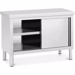 ⭐⭐⭐⭐⭐ Meuble bas compact avec portes coulissantes de marques Royal Catering ✅ Modèle: RCAT-120/50-WTP ✅ Article: 10012540 ⬇️ ...