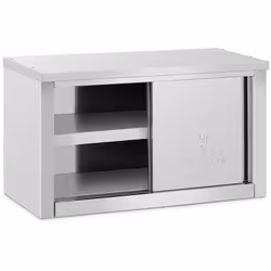⭐⭐⭐⭐⭐ Enfin de la place en cuisine, grâce à l'armoire murale en inox avec 2 portes coulissantes ! de marques Royal Catering ✅ ...