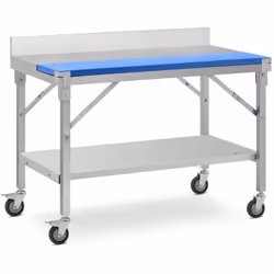 ⭐⭐⭐⭐⭐ Grande table de travail en inox avec dosseret et espace de rangement de marques Royal Catering ✅ Modèle: RCWT-01 ✅ Arti ...