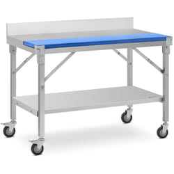 Royal Catering - Table De Travail Inox Préparation Découpe Boucherie Adossée 120x70cm 200 kg max.